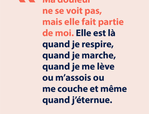 Cynthia vit avec une spondyloarthrite axiale